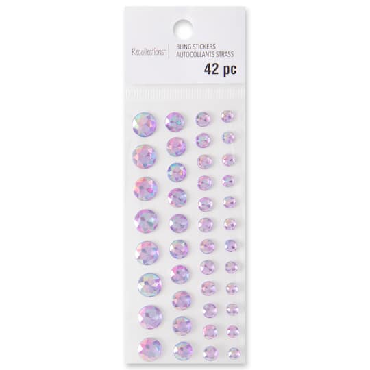 Adhesive Backed Iridescent Rhinestones by Recollections